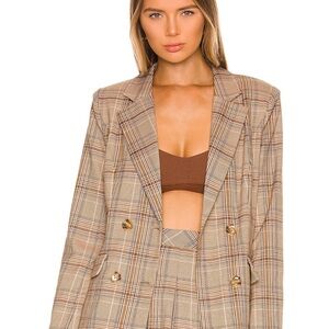 NWT Majorelle Rhea Plaid Blazer XXS
